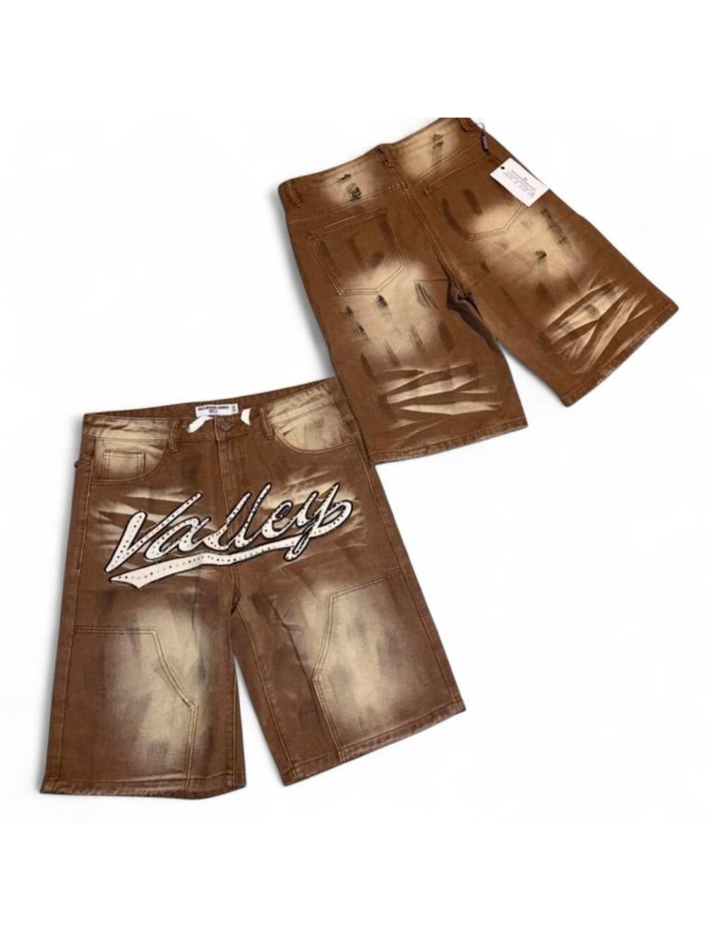 Valley Eyewear Men's Brown and Tan Shorts
